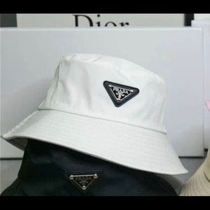 White Prada bucket hat